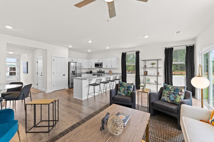 Representative furnished interior of a home built from the Raycord by Hunter Quinn Homes in Westgate Village Townes, Spartanburg (Image 26). Representative furnished interior of a home built from the Raycord by Hunter Quinn Homes in Westgate Village Townes, Spartanburg (Image 26).