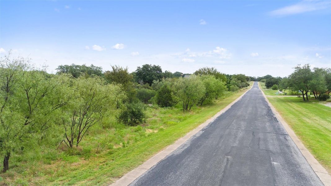Cross Trail Road leading to the property Cross Trail Road leading to the property