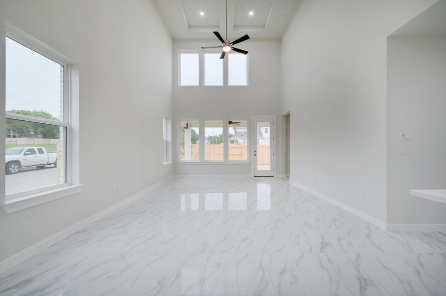 Representative unfurnished interior of a home built from the Travis by Scott Felder Homes in Crown Ridge Manor, San Antonio (Image 12).