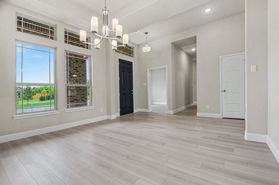 Spacious, unfurnished interior of a new home in Cole Crossing Estates, DeSoto (Image 12). Spacious, unfurnished interior of a new home in Cole Crossing Estates, DeSoto (Image 12).