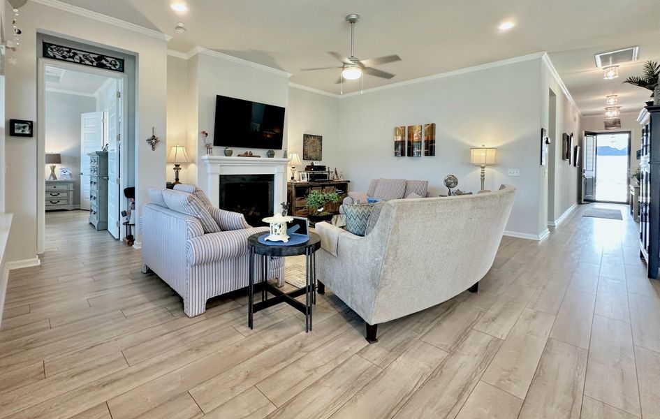 Furnished interior view inside a new home in , Summerville (Image 8). Furnished interior view inside a new home in , Summerville (Image 8).