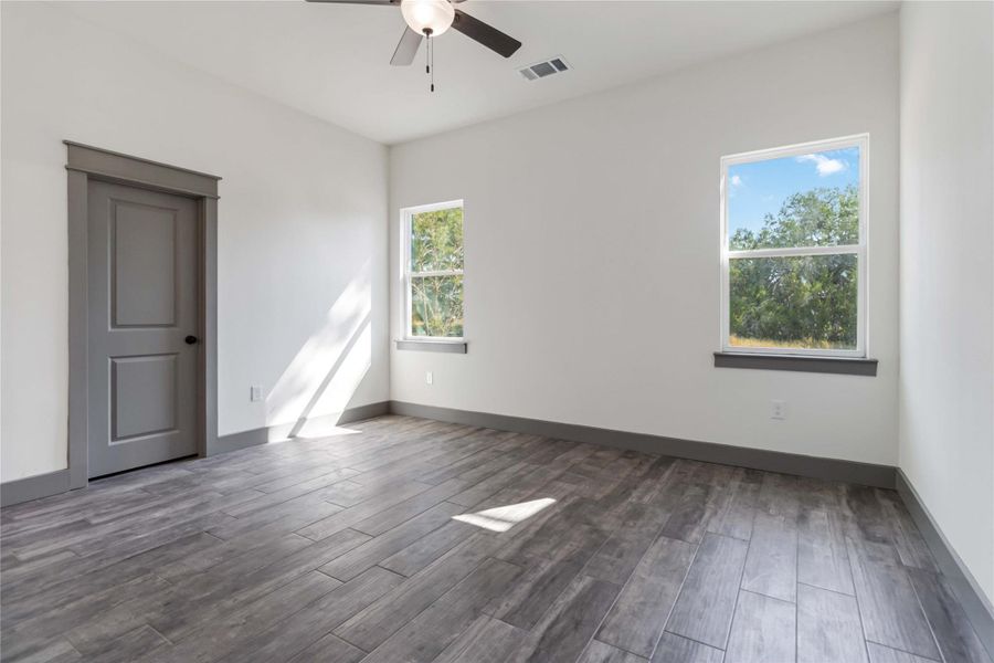 Primary bedroom without virtual staging