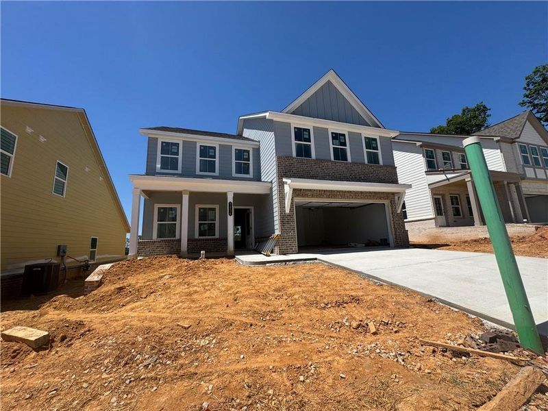 In-progress construction of a new home in Eastlyn Crossing, Flowery Branch, GA (Image 10).