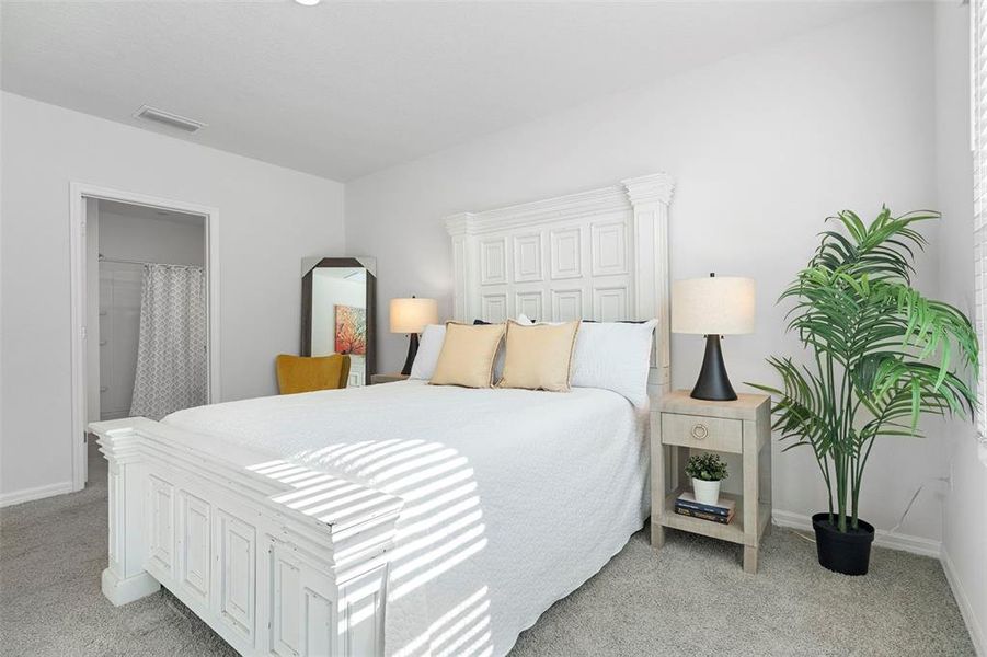 Furnished interior view inside a new home in Oak Leaf Preserve, New Smyrna Beach (Image 18). Furnished interior view inside a new home in Oak Leaf Preserve, New Smyrna Beach (Image 18).