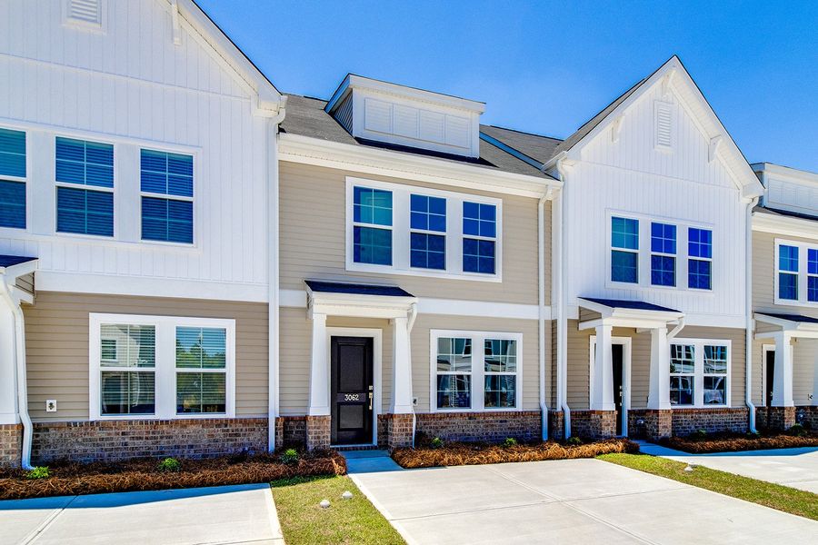 Front exterior of a new home in Astoria, Columbia, SC, highlighting curb appeal (Image 2). Front exterior of a new home in Astoria, Columbia, SC, highlighting curb appeal (Image 2).
