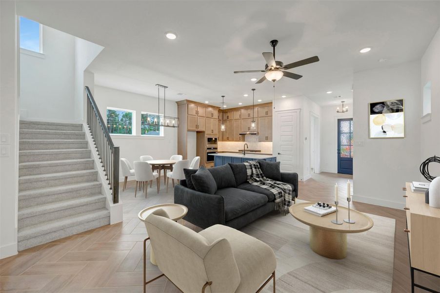 Virtually staged to give you the visual you need to see furniture placement and how the home can live.