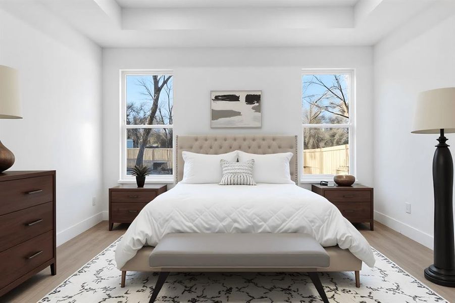 Furnished interior view inside a new home in , Dallas (Image 7).