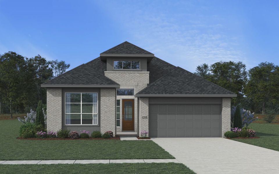 Representative exterior photo of a completed home built from the Mariah by Chesmar Homes in Nolina, Georgetown, TX (Image 18). Representative exterior photo of a completed home built from the Mariah by Chesmar Homes in Nolina, Georgetown, TX (Image 18).