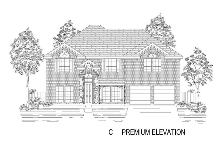 Representative rendering of the exterior for the Stonehaven 2F by First Texas Homes (Image 13).