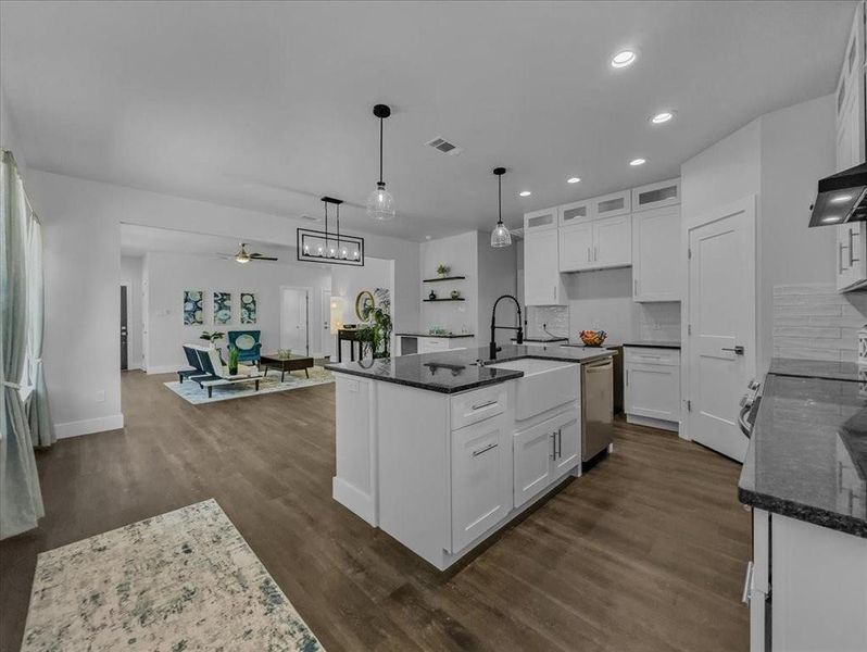 Furnished interior view inside a new home in , Granbury (Image 5). Furnished interior view inside a new home in , Granbury (Image 5).