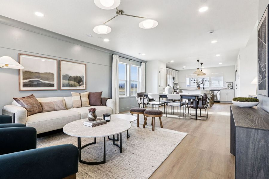 Representative furnished interior of a home built from the Marigold by Hartford Homes in Prairie Song Cottages, Windsor (Image 7). Representative furnished interior of a home built from the Marigold by Hartford Homes in Prairie Song Cottages, Windsor (Image 7).