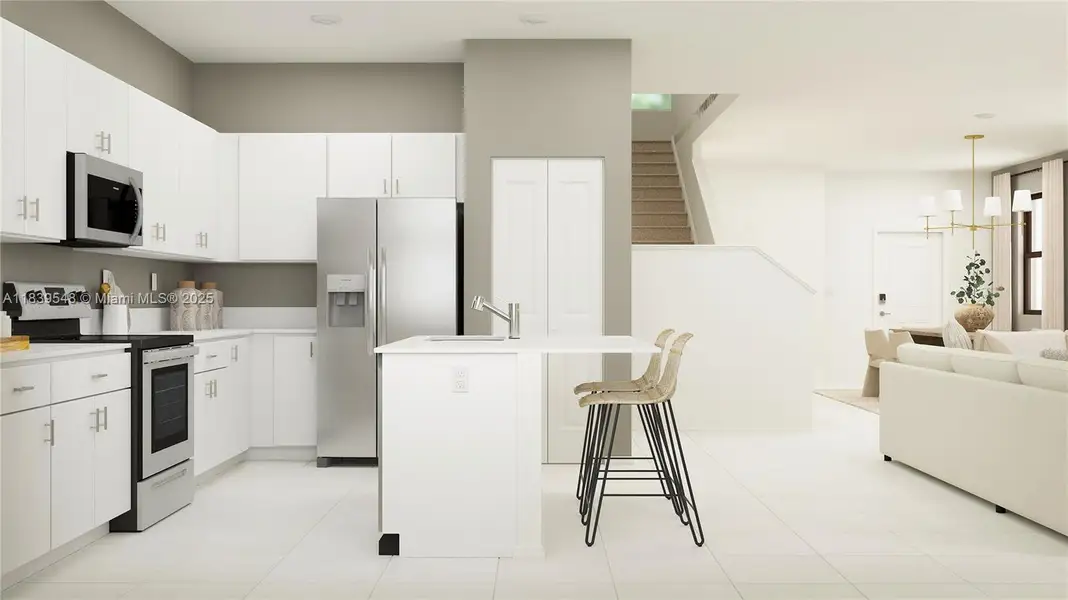 Furnished interior view inside a new home in Arbor Estates, Miami (Image 6).