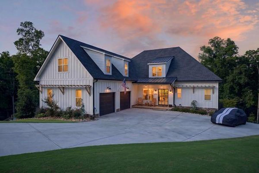 Front exterior of a new home in , Gainesville, GA, highlighting curb appeal (Image 1). Front exterior of a new home in , Gainesville, GA, highlighting curb appeal (Image 1).