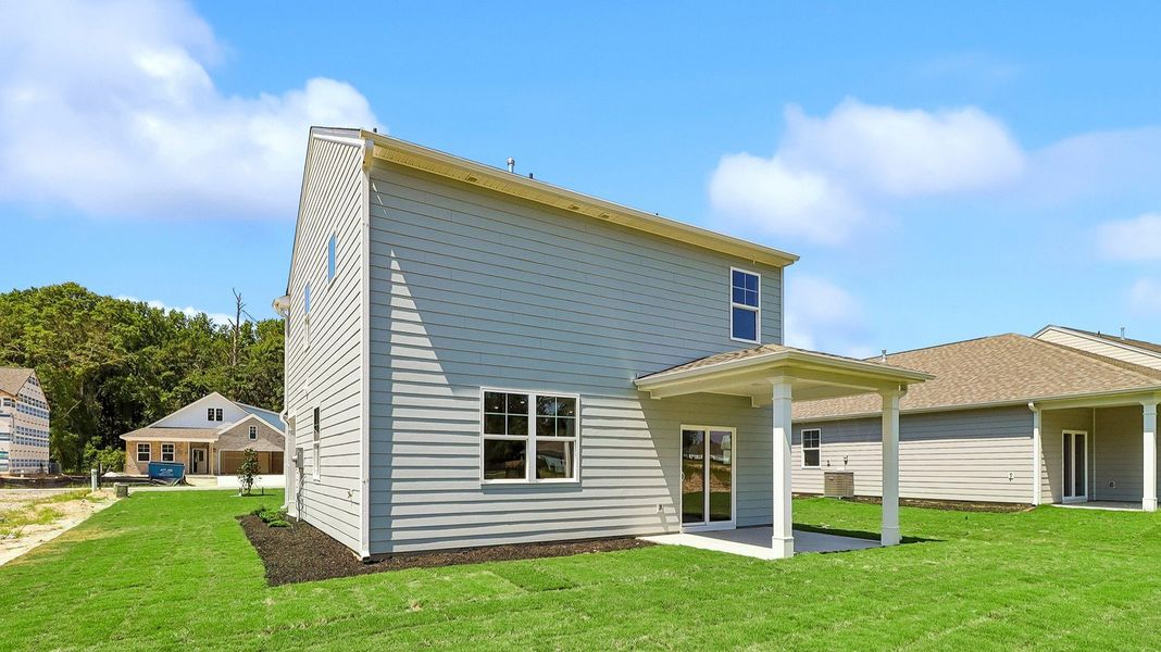 Exterior details and patio area of a home in Sease's Pond, Gilbert (Image 3).