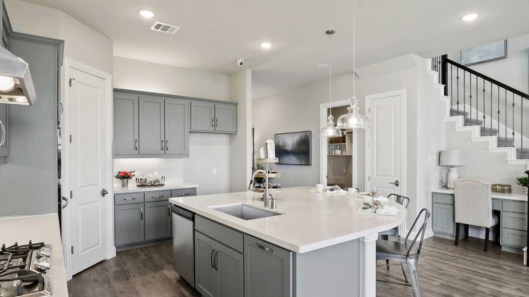 Furnished interior view inside a new home in Anna Ranch, Anna (Image 7). Furnished interior view inside a new home in Anna Ranch, Anna (Image 7).