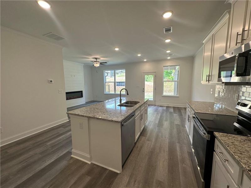 Furnished interior view inside a new home in Mulberry Summit, Flowery Branch (Image 4).