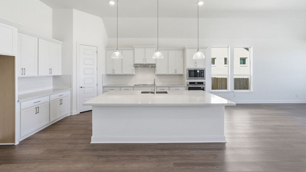 Furnished interior view inside a new home in Oaks at San Gabriel, Georgetown (Image 6).