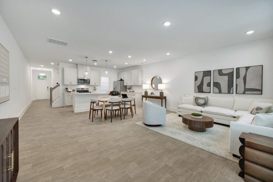 Representative furnished interior of a home built from the Aurora by Mattamy Homes in Ashmore Townes, Garner (Image 6).
