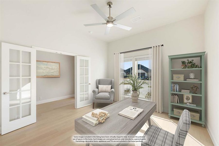 Furnished interior view inside a new home in Timberbrook, Justin (Image 6).