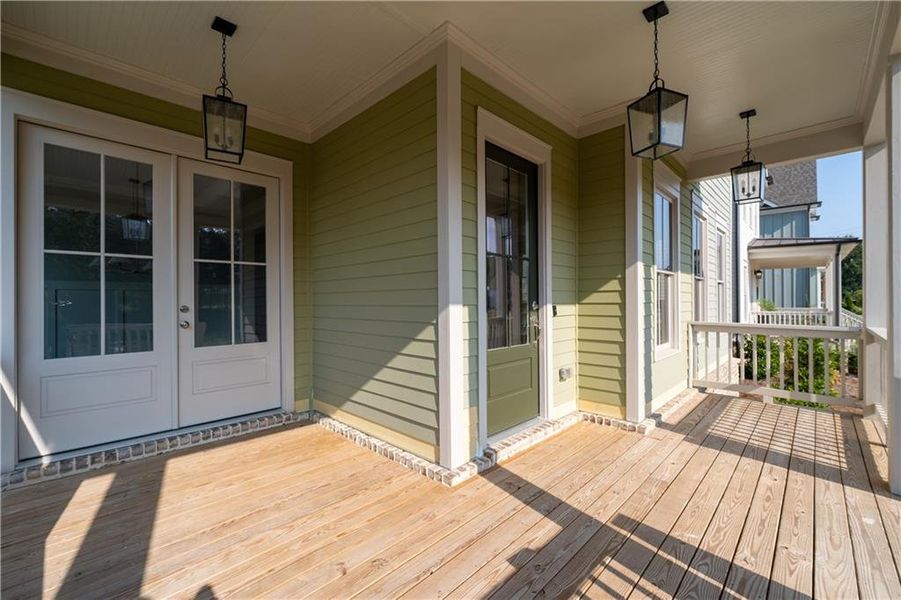 Exterior details and patio area of a home in Crossroads, Milton (Image 4). Exterior details and patio area of a home in Crossroads, Milton (Image 4).
