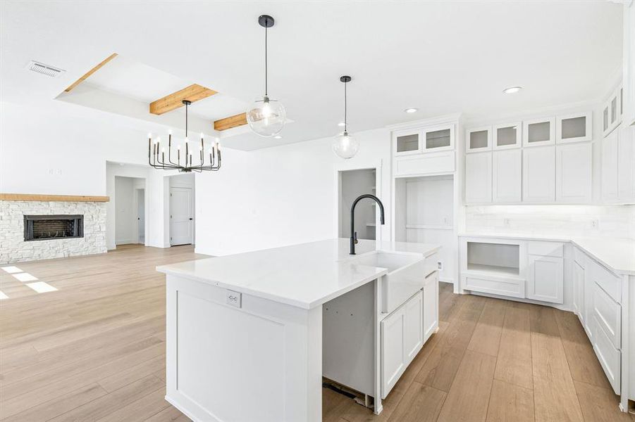 Furnished interior view inside a new home in , Ponder (Image 5).