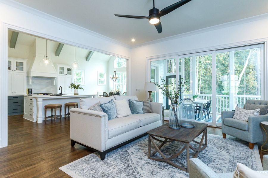 Representative furnished interior of a home built from the Brighton English Cottage by Homes by Dickerson in Cattail, Clayton (Image 10).