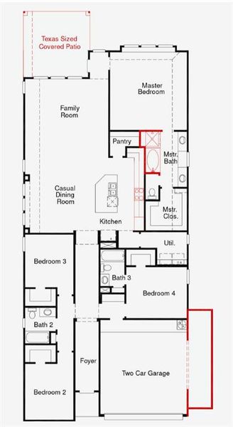 Representative floor plan photo