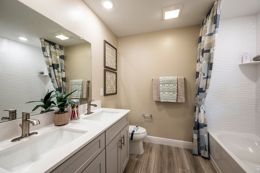 Representative furnished interior of a home built from the Coquina by Casa Fresca Homes in Mirada, San Antonio (Image 20).