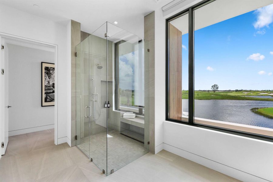 Furnished interior view inside a new home in , Palm Beach Gardens (Image 44).