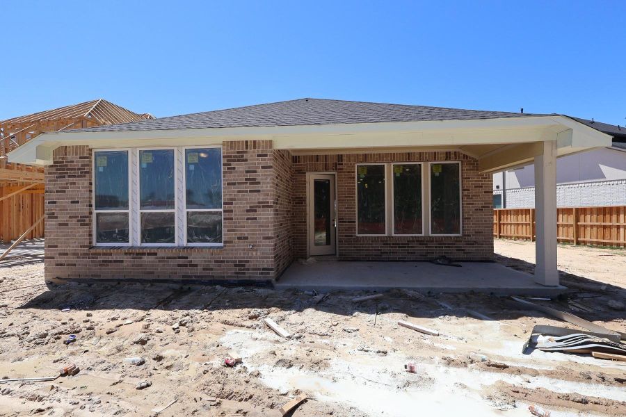 In-progress construction of a new home in Woodson’s Reserve, Spring, TX (Image 7).
