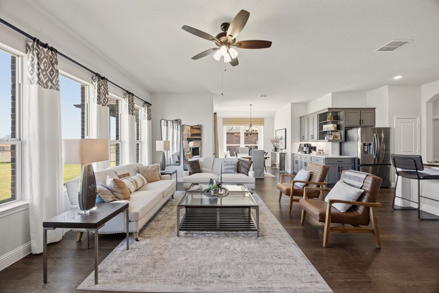 Furnished interior view inside a new home in Abe's Landing, Granbury (Image 11).