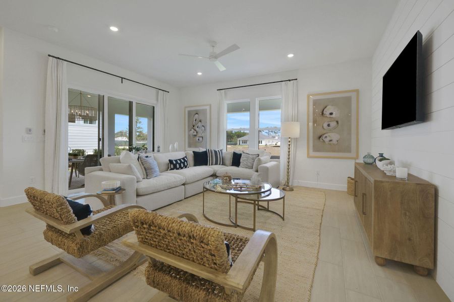 Furnished interior view inside a new home in , Flagler Beach (Image 40).