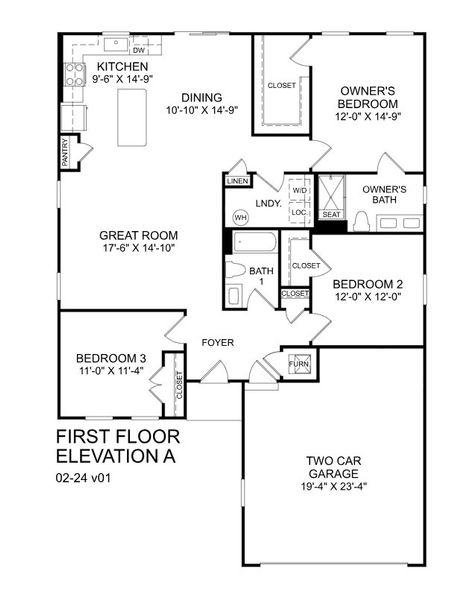 2D floor plan layout for the Grand Cayman by Ryan Homes in Lakes at Riverbend, Navassa, NC (Image 2). 2D floor plan layout for the Grand Cayman by Ryan Homes in Lakes at Riverbend, Navassa, NC (Image 2).