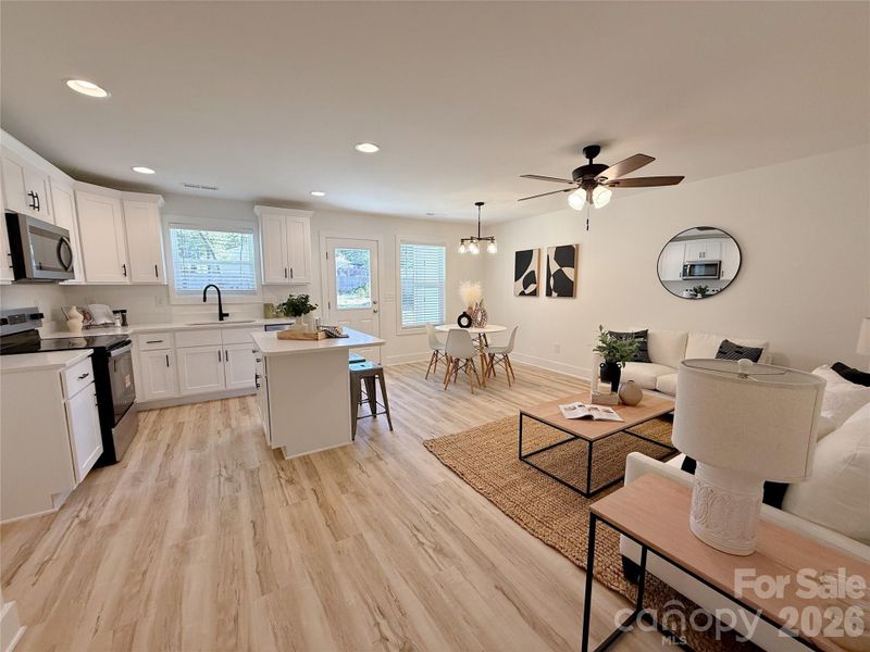 Furnished interior view inside a new home in , Charlotte (Image 19).