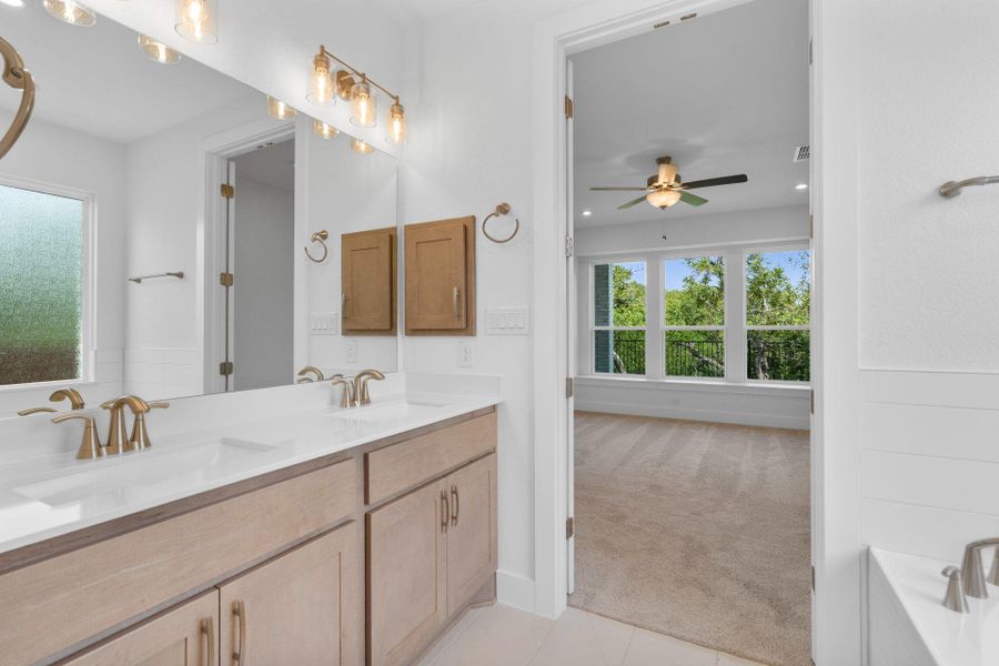 Primary Bath retreat with dual vanities Primary Bath retreat with dual vanities