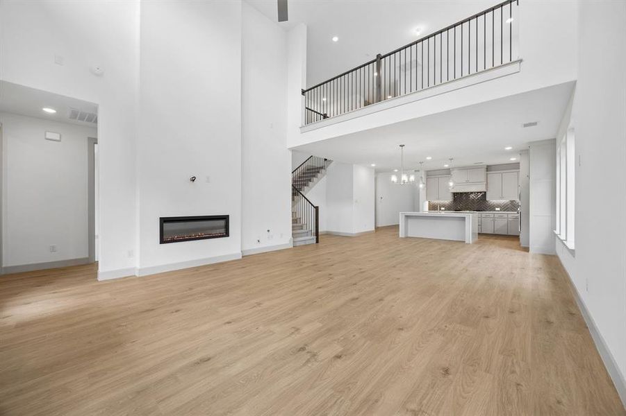 With the upstairs game room open the main family room, you'll enjoy multi-level entertaining in our Percy plan.