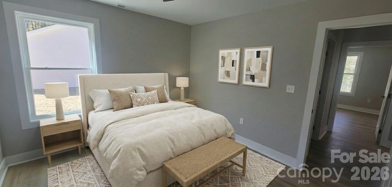 Furnished interior view inside a new home in , Clover (Image 11).