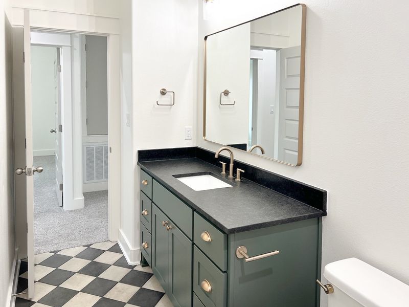 Furnished interior view inside a new home in Diamond Hill Collection, Victoria (Image 17).