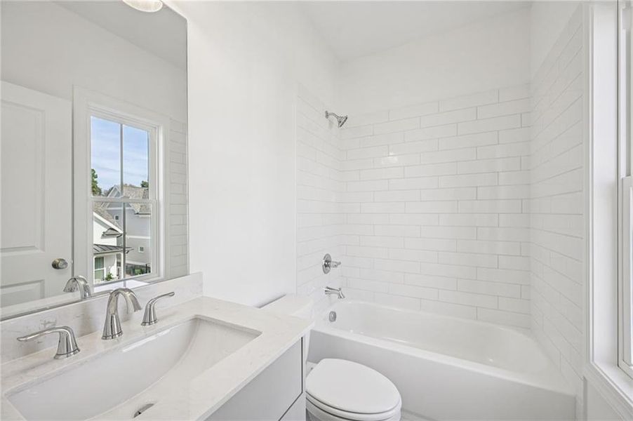 Furnished interior view inside a new home in Evanshire Townhomes, Duluth (Image 18).