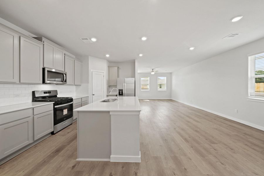 Furnished interior view inside a new home in Russell Ranch, Bay City (Image 6).