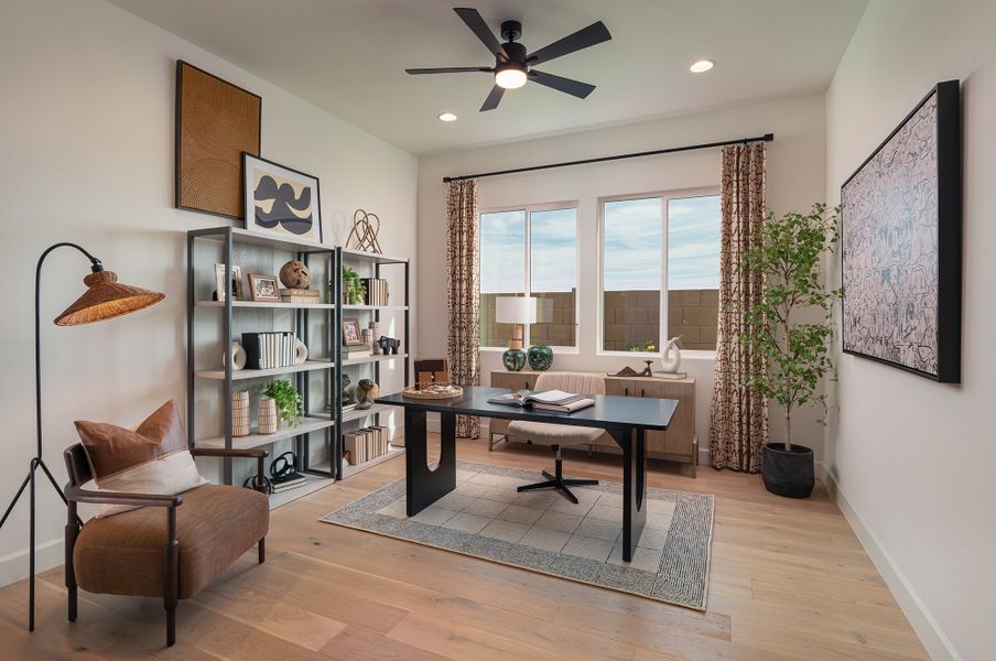 Representative furnished interior of a home built from the The Saltbush by David Weekley Homes in Skyline at Verrado Regent Hills, Buckeye (Image 7).