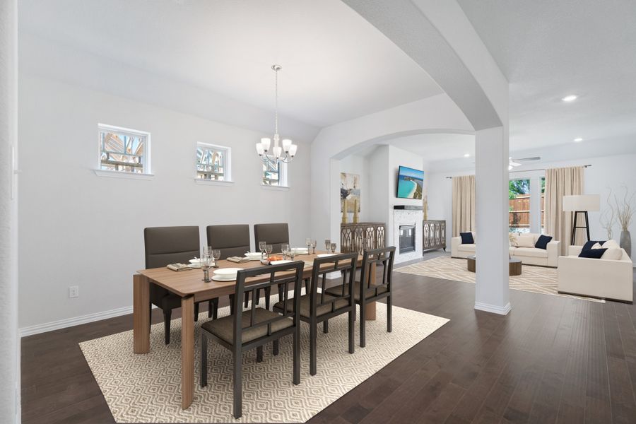 Representative furnished interior of a home built from the Driftwood by Beazer Homes in Lovers Landing, Forney (Image 10). Representative furnished interior of a home built from the Driftwood by Beazer Homes in Lovers Landing, Forney (Image 10).