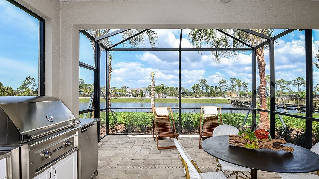 Representative exterior details of a home built from the Liberty 4 by Neal Communities in Vicenza, Venice (Image 3).