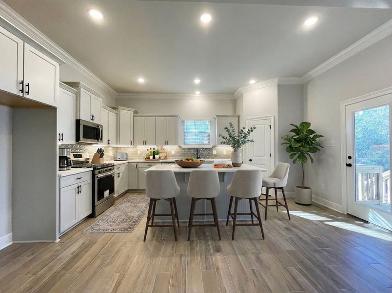 Front exterior of a new home in Iron Rock, Cantonment, FL, highlighting curb appeal (Image 2). Front exterior of a new home in Iron Rock, Cantonment, FL, highlighting curb appeal (Image 2).