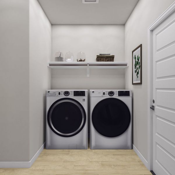 Representative furnished interior of a home built from the Arbor by Tri Pointe Homes in Terrace Collection At Turner's Crossing, Buda (Image 16).