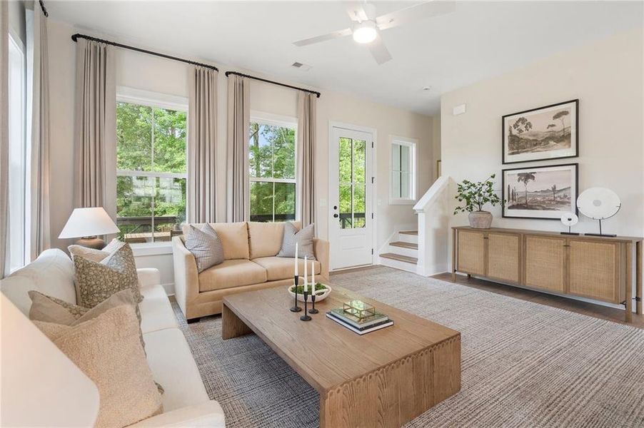 Furnished interior view inside a new home in , Alpharetta (Image 19).