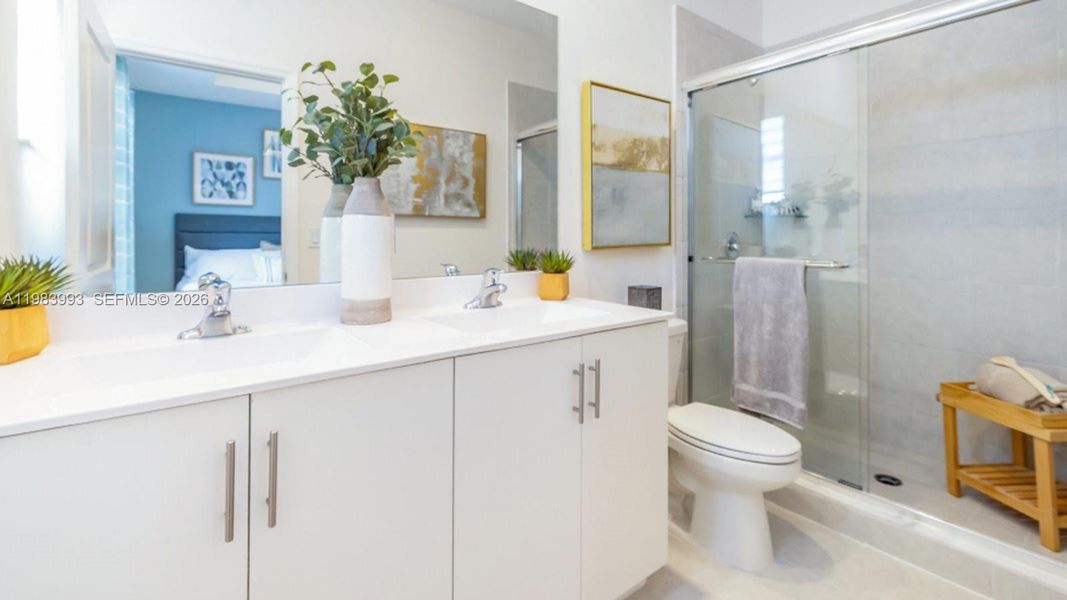 Furnished interior view inside a new home in Altamira, Homestead (Image 6). Furnished interior view inside a new home in Altamira, Homestead (Image 6).