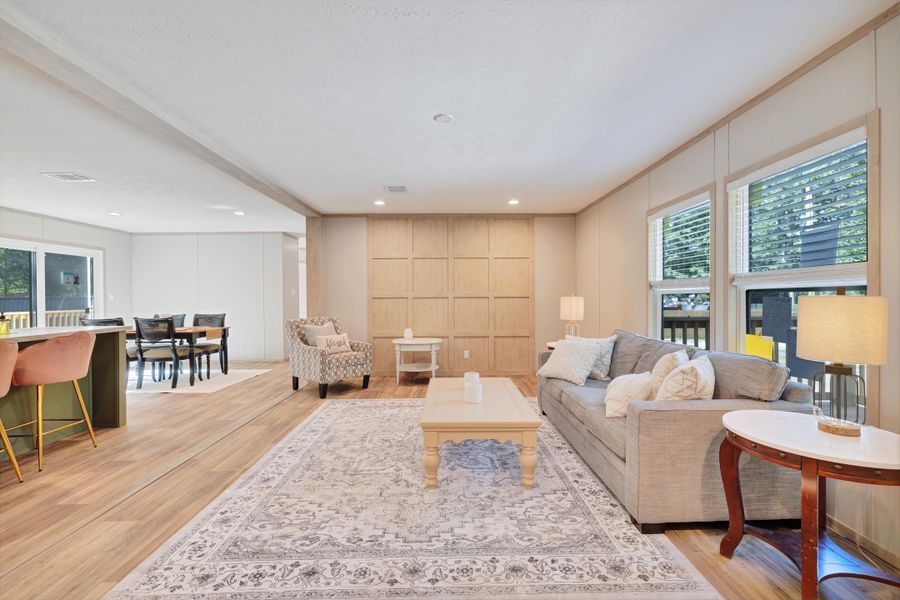 Furnished interior view inside a new home in , Cross (Image 7).
