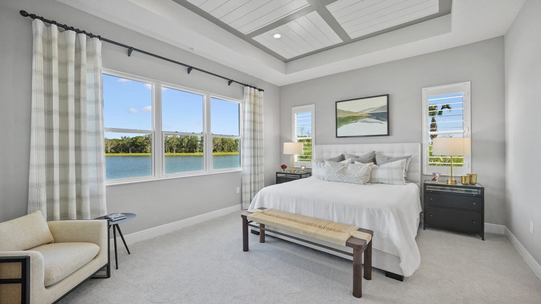 Representative furnished interior of a home built from the Sea Mist by Neal Communities in Vistera of Venice, Venice (Image 11).