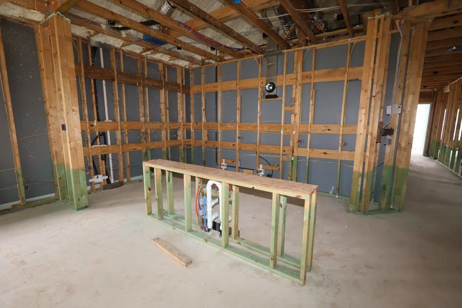 In-progress construction of a new home in Brookewater - Terrace Collection, Rosenberg, TX (Image 5).